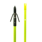 Muzzy Iron Fiberglass Bowfishing Arrow with 2-Barb Fish Point Chartreuse 32"