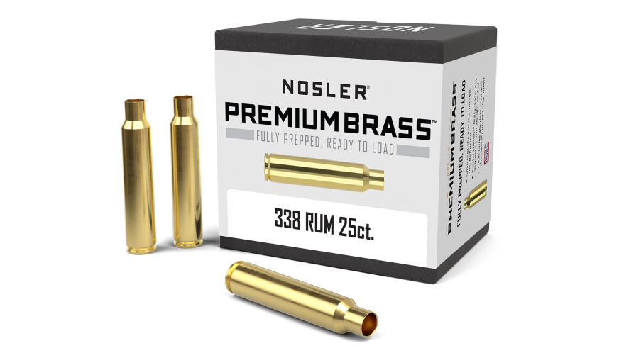 Nosler 338 Remington Ultra Magnum (RUM) Brass 25 Count