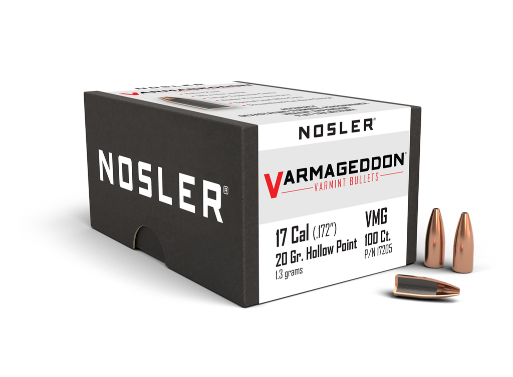 Nosler .172 Diameter 20 Grain Polymer Tip Varmageddon Bullets | Powder ...