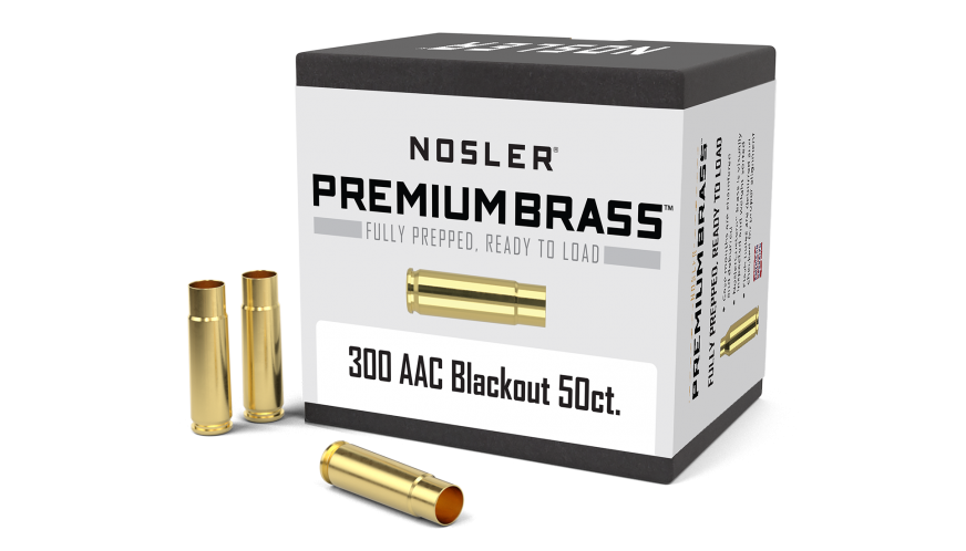 Nosler 300 AAC Blackout Brass 50 Count