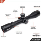 Athlon Optics Ares ETR Rifle Scope First Focal Plane 4.5-30x56mm Illuminated APLR2 MOA Reticle Black