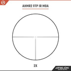Athlon Optics Helos BTR Gen 2 Rifle Scope First Focal Plane 2-12x42mm Illuminated AHMR2 MIL Reticle Black