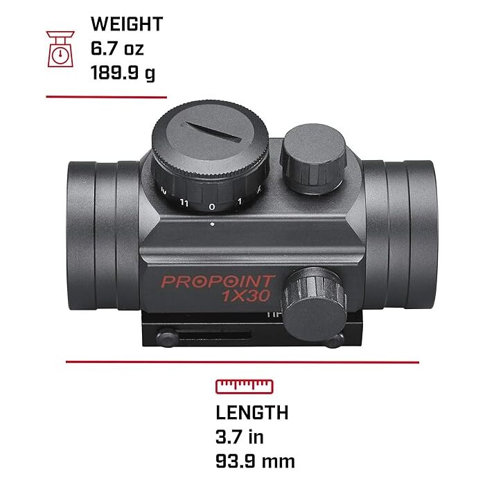 Tasco Propoint Red Dot Sight 1x30mm 5 MOA Dot Reticle | Powder Valley ...