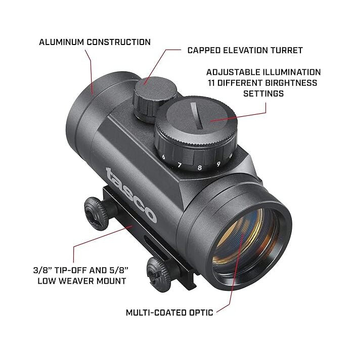 Tasco Propoint Red Dot Sight 1x30mm 5 MOA Dot Reticle | Powder