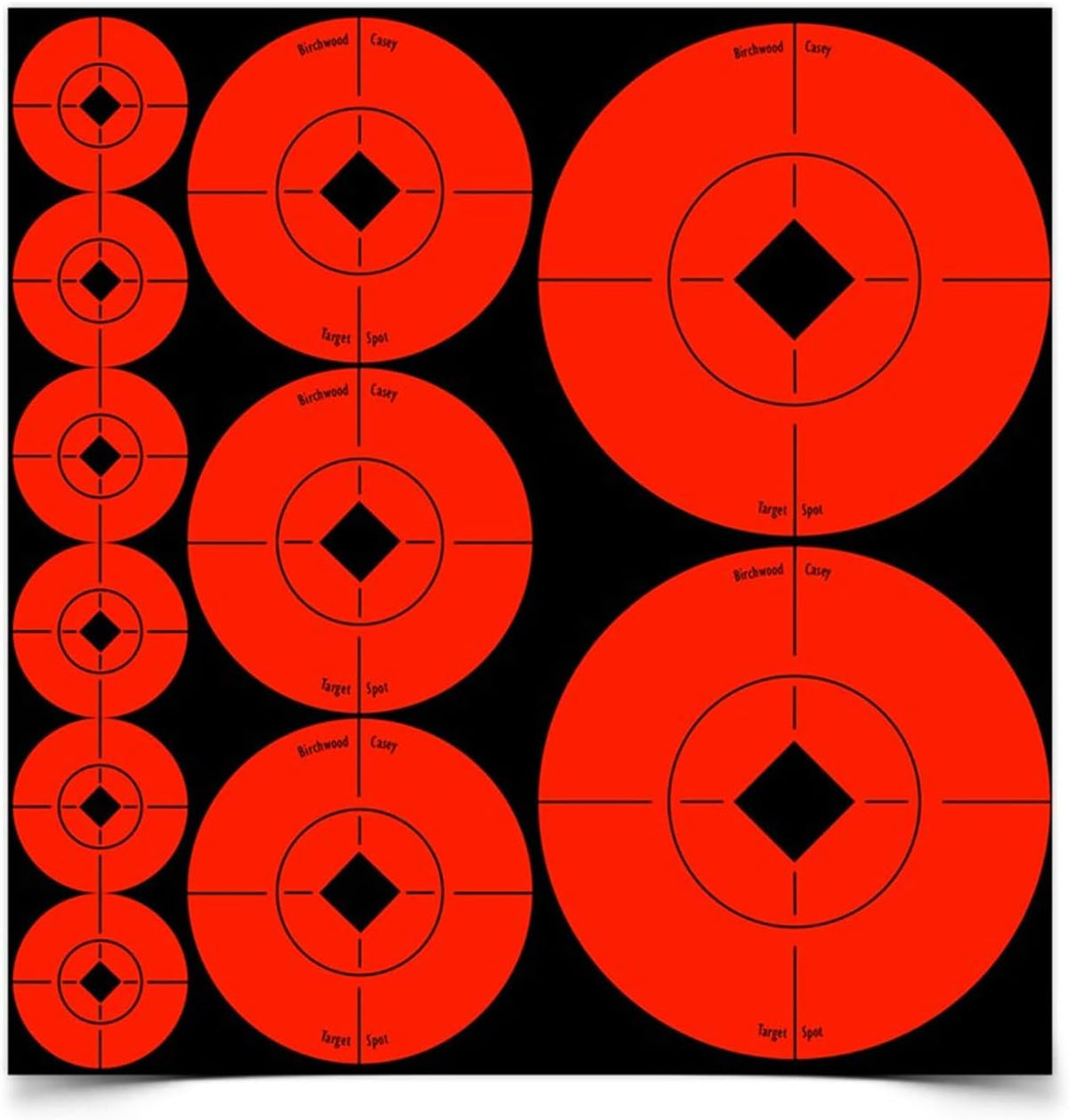 Birchwood Casey Target Spots Target Assorted Sizes Pack of 110 | Powder ...