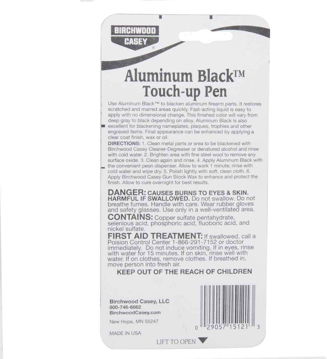 Birchwood Casey Aluminum Black Metal Finish Touch Up Pen