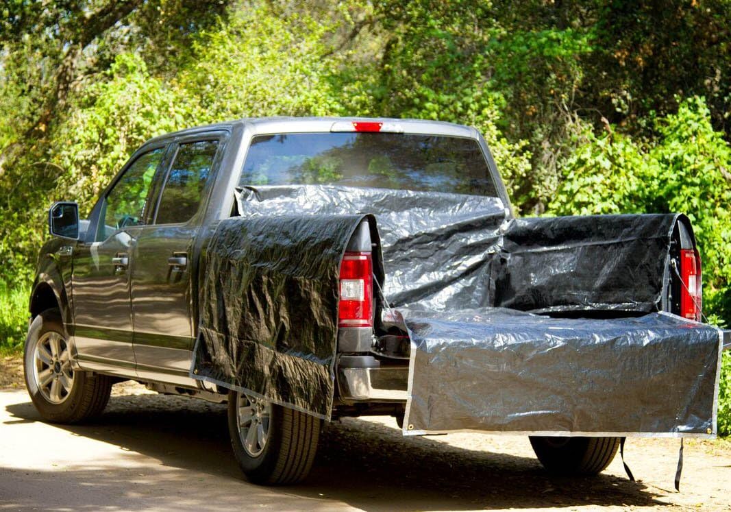tarp pickup truck bed Portable Truck Bed Liner Full Size Truck (Standard Bed) Bed Liner/Tarp  Combo 72" - 80"