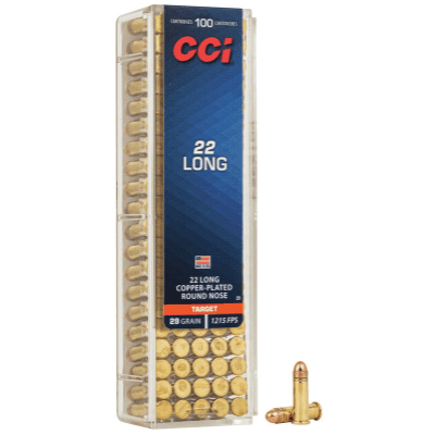 CCI Ammunition 22 Long 29 Grain Plated Round Nose 100 Count