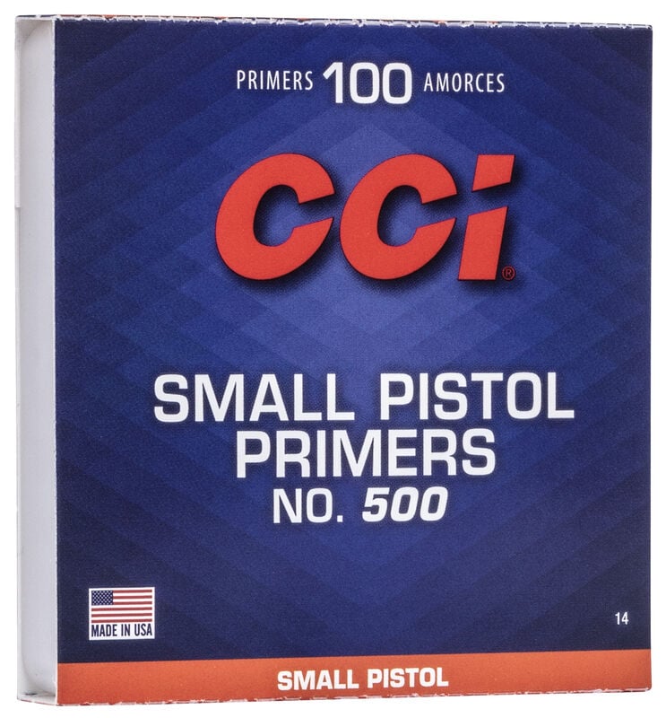 CCI #500 Small Pistol Primers (1000)