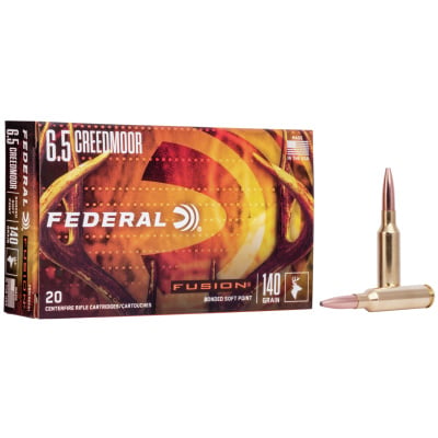 Federal Ammunition 6.5 Creedmoor 140 Grain Bonded Spitzer 20 Count