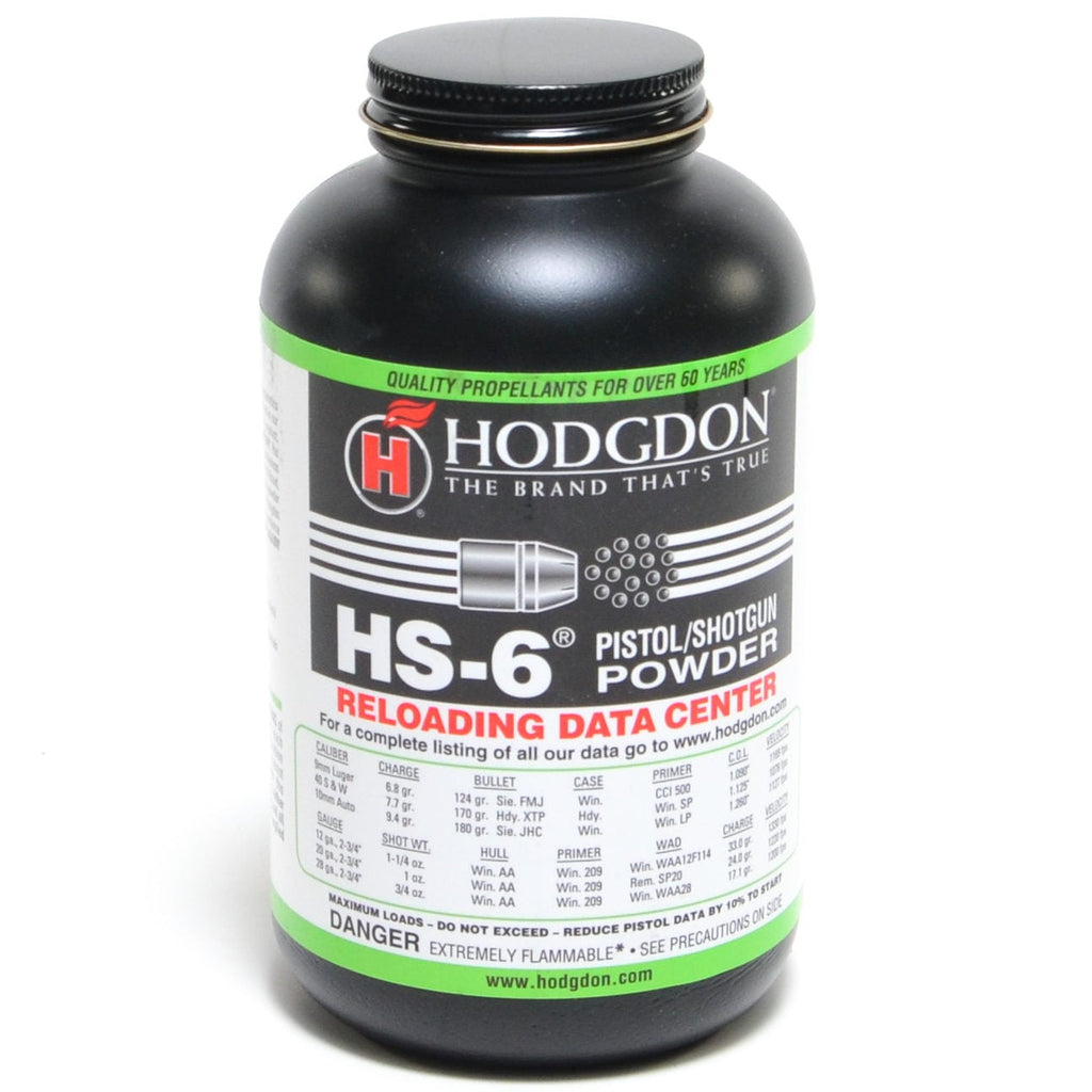 Hodgdon HS-6 Smokeless Gun Powder | Powder Valley Outdoors