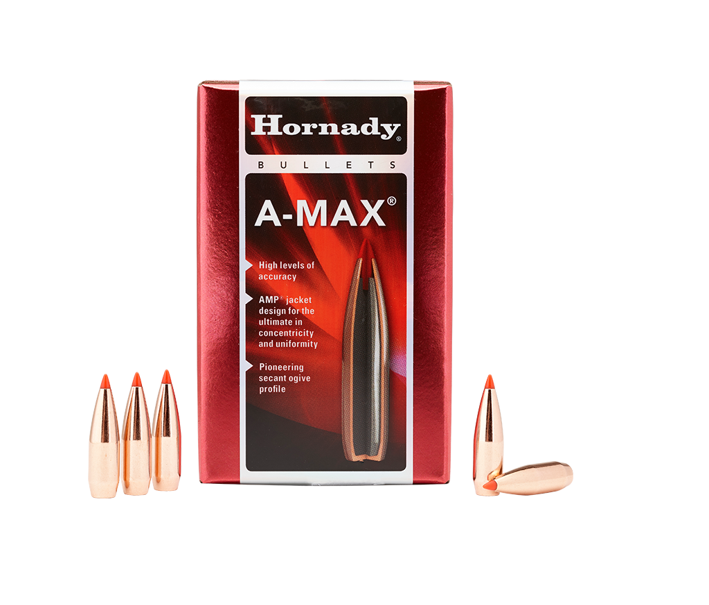 Hornady .308 Diameter 168 Grain Polymer Tip A-Max Match 100 Count Bullets