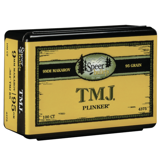 Speer .364 Diameter 95 Grain Total Metal Jacket TMJ 100 Count