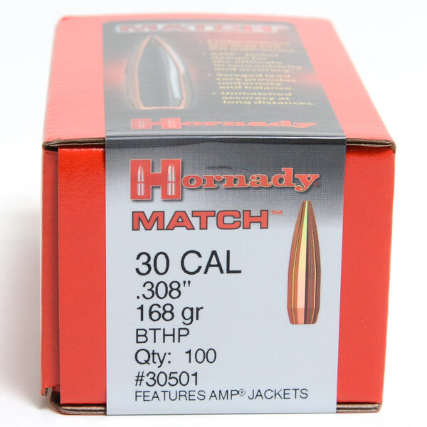 Hornady .308 / 30 168 Grain HPBT Match Bullets | Powder Valley