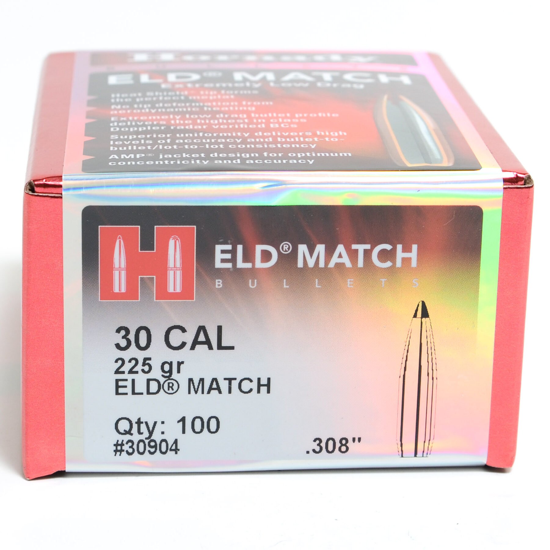 Hornady .308 / 30 225 Grain ELD-M (Extremely Low Drag Match) (100 ...