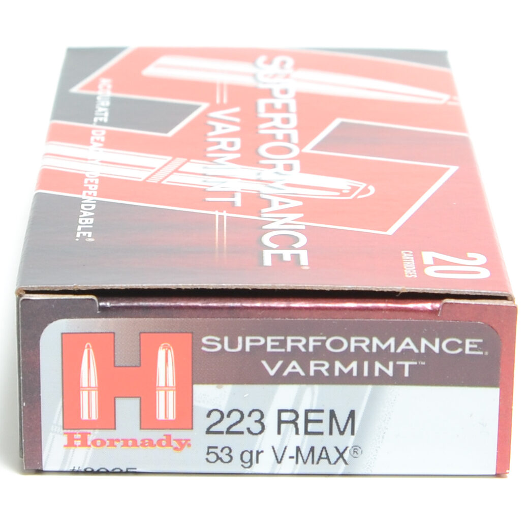 Hornady 223 Rem 53 Grain V-MAX Superformance Ammunition (20 Rounds ...