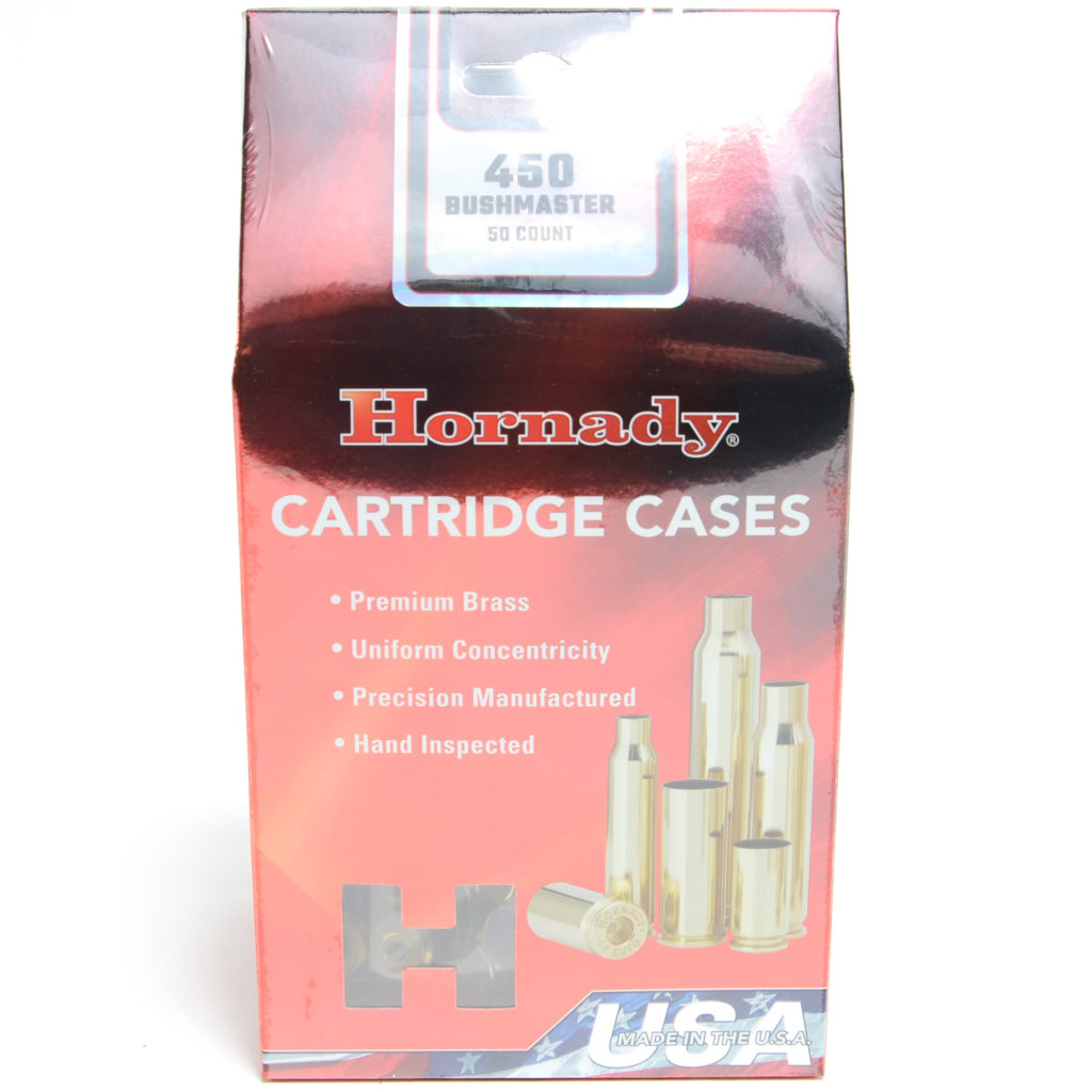 Hornady 450 Bushmaster Brass Bag of 50 | Powder Valley