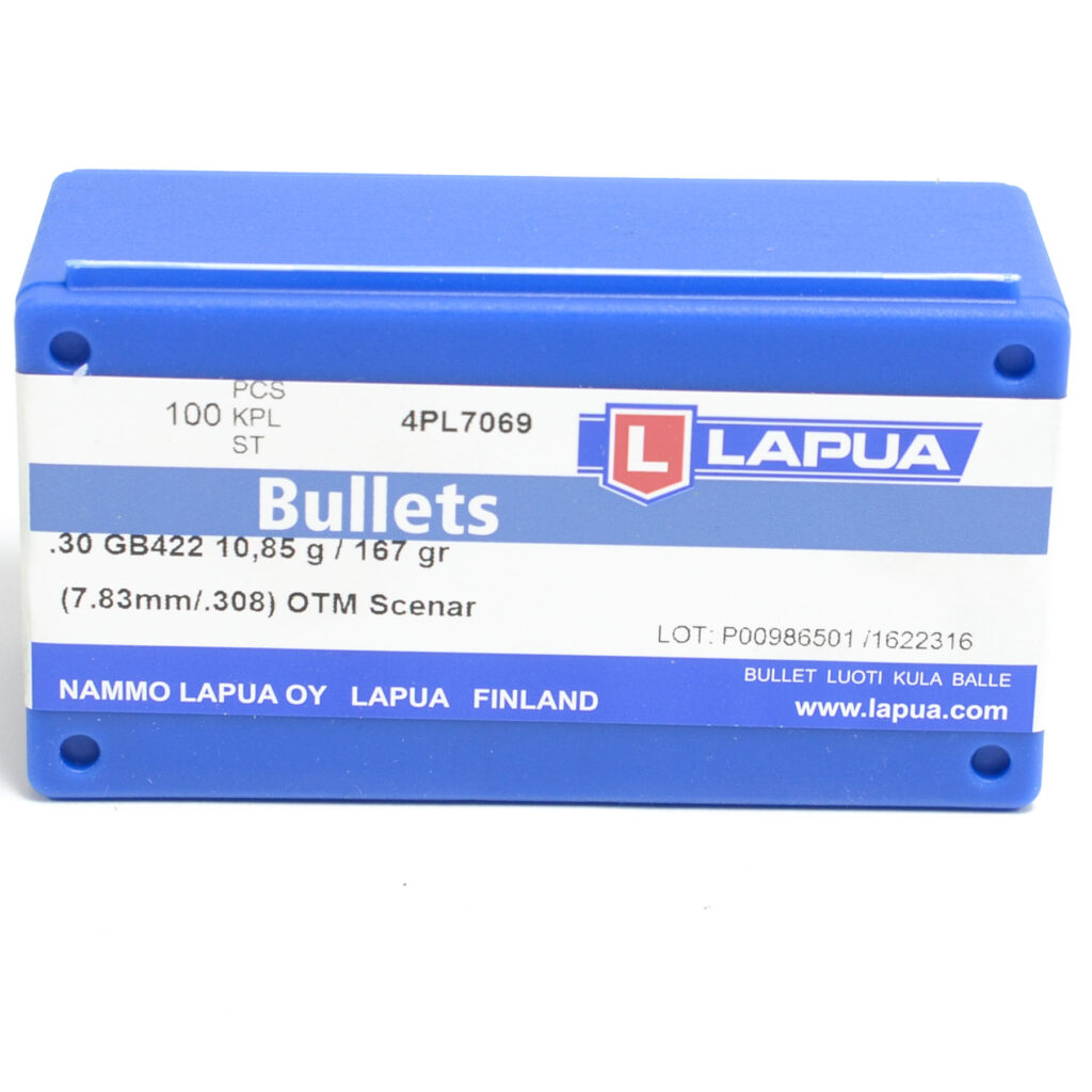 Lapua Scenar Bullets 308 Diameter 30 Caliber 7 62mm 167 Grain Open