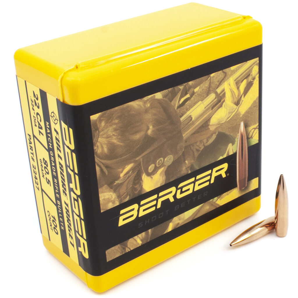 Berger Fullbore Target Bullets 0.224 (22 Caliber) 80.5 Grain Hollow ...