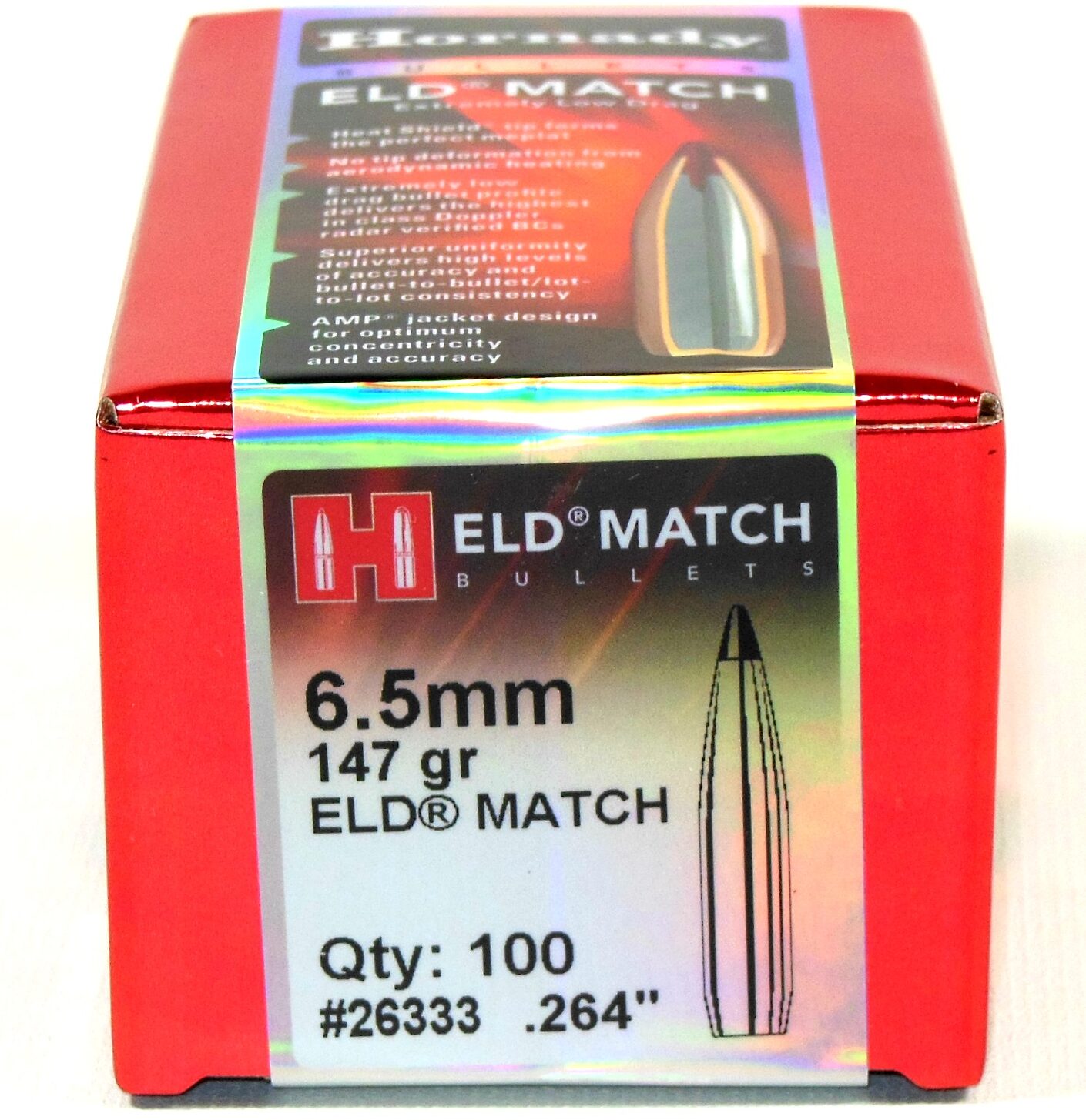 Hornady .264 / 6.5mm 147 Grain ELD-M (Extremely Low Drag Match) (100 ...