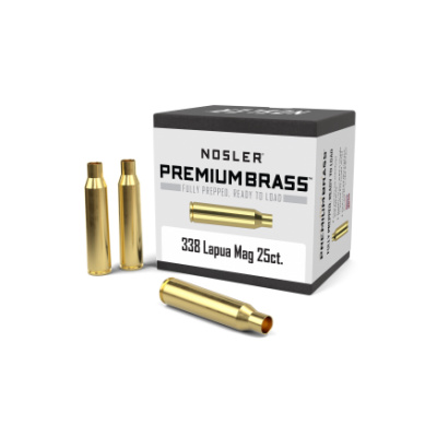 Nosler Custom Unprimed Brass - 338 Lapua Mag - 25 Count