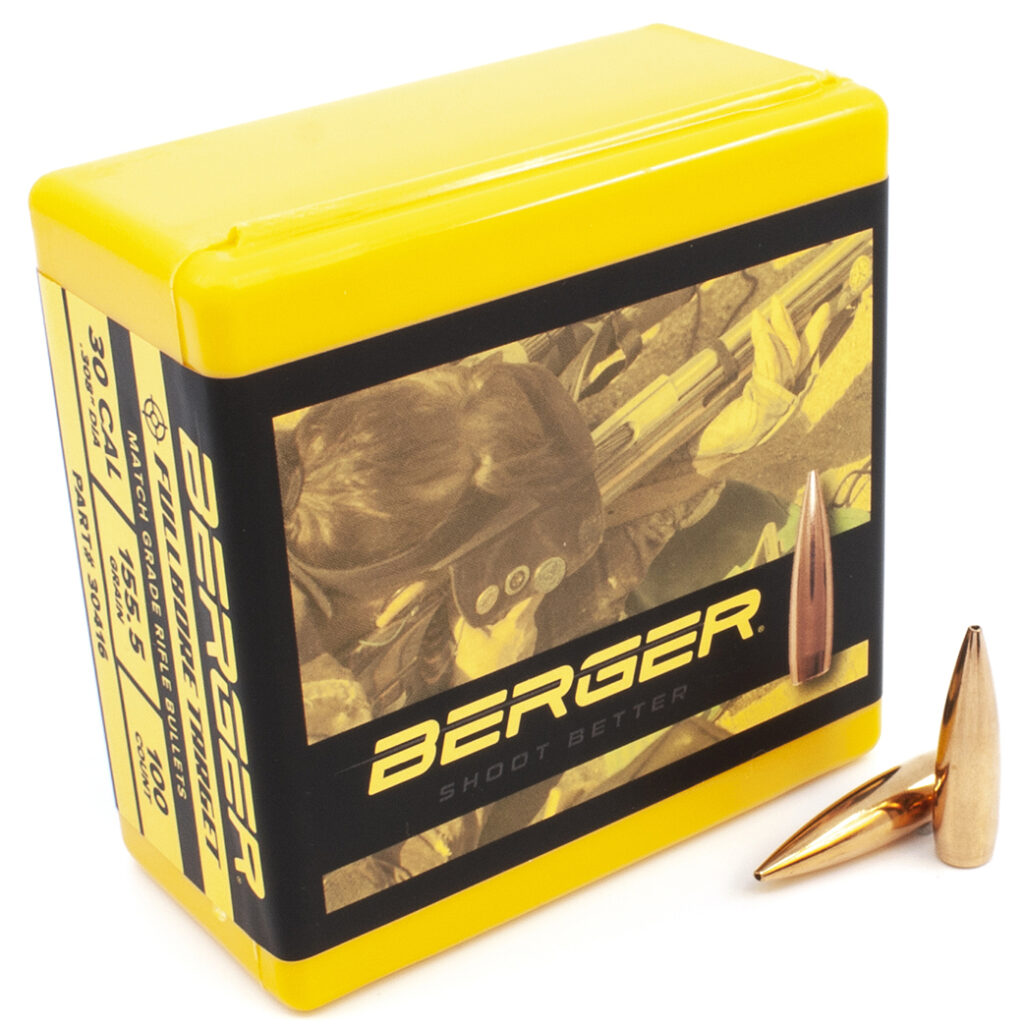 Berger Fullbore Target Bullets .308 Diameter (30 Caliber/7.62mm) 155.5 ...