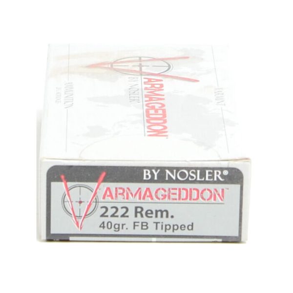 Nosler Varmageddon Ammunition 222 Remington 40 Grain Varmageddon Polymer Tip Box of 20