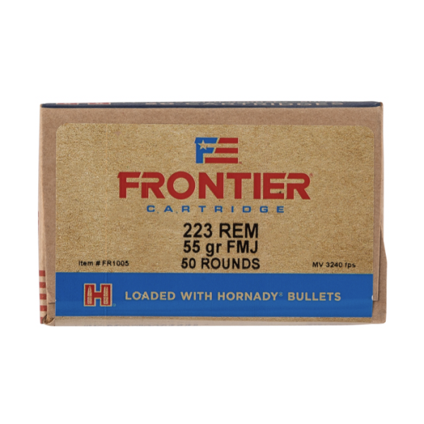 Frontier  Ammunition 223 Remington 55 Grain Full Metal Jacket Box of 50